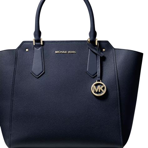 michael kors hayes large north south leather tote|Michael Kors large leather tote.